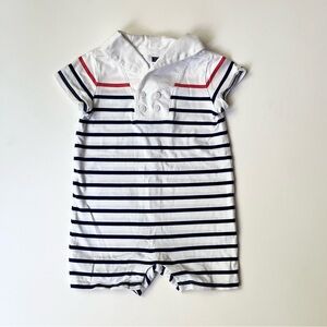 Janie and Jack Striped One Piece Size 6-12M